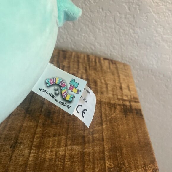 Squishmallows Hugmees Pierre the Bright Teal Blue Easter Alpaca 14inch 2019 - Picture 8 of 9